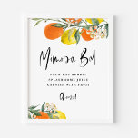Boho Botanical Orange and Lemon Mimosa Bar Poster<br><div class="desc">Add a citrus accent to your event with this customizable citrus Mimosa Bar sign. It features watercolor garland of lemons and oranges. Personalize by adding your own texts. This boho Mimosa Bar sign is perfect for summer bridal showers,  weddings,  and so much more.</div>