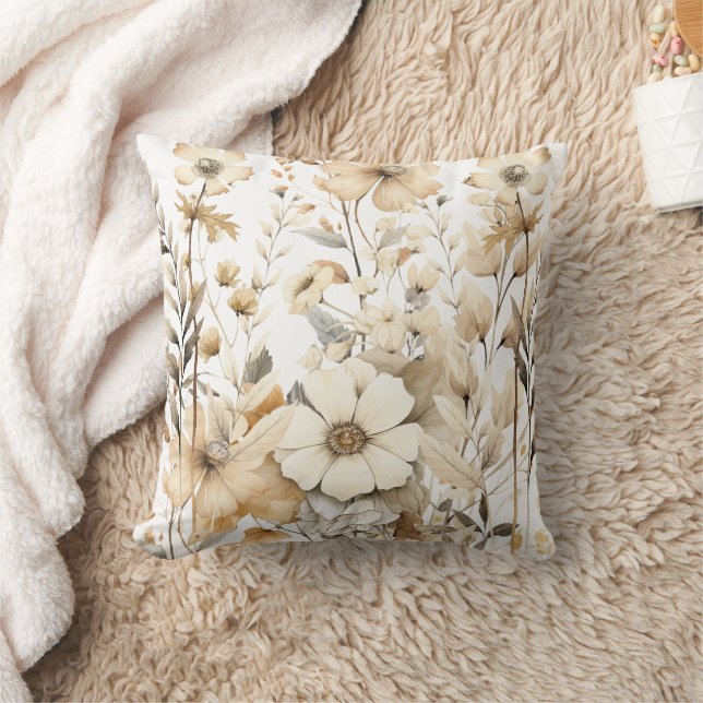 Boho Botanical Pillow (Blanket)