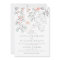 Boho Botanical Rustic Wedding in Coral and Gray
