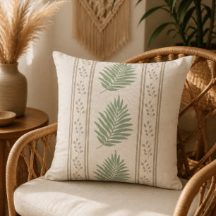 Boho Botanical Square Fashion Pillow
