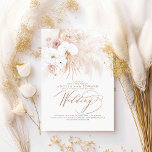 Boho Botanical White Orchids Pampas Grass Wedding Invitation<br><div class="desc">A celebration brimming with romance, joy and splendor! This elegant design of wedding invitations features soft pastel hues and a stunning botanical floral composition that adds a special touch to your nuptial celebration. So delightfully stylish - white orchids, so chic and elegant - pampas grass... you will want to display...</div>