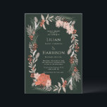 Boho botanical wreath Sage and Wedding Invitation<br><div class="desc">I created this collection inspired by beautiful wispy fall grasses and cream flowers. Full suite available here https://www.zazzle.com/collections/boho_botanicals-119325943502454737</div>