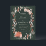 Boho botanical wreath Sage and Wedding Invitation<br><div class="desc">I created this collection inspired by beautiful wispy fall grasses and cream flowers. Full suite available here https://www.zazzle.com/collections/boho_botanicals-119325943502454737</div>