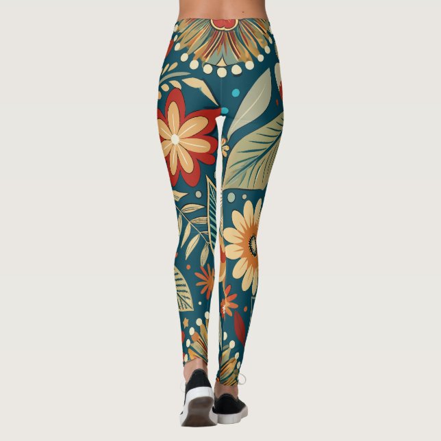 Boho Botanicals Leggings (Back)