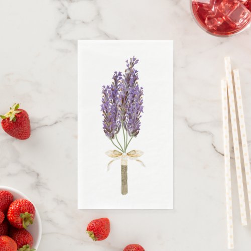 Boho Bouqet of Lavender  Paper Guest Towels