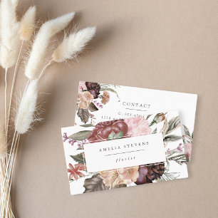 Boho Bouquet Florist Business Card