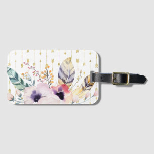 Boho Bouquet Luggage Tag