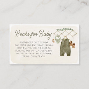 Boho Boy Baby Clothes Baby Shower Books for Baby Enclosure Card