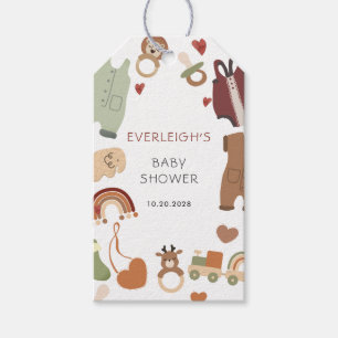 Boho Boy Baby Shower Gift Tag