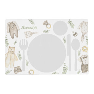 Boho Boy Montessori Placemat Printable
