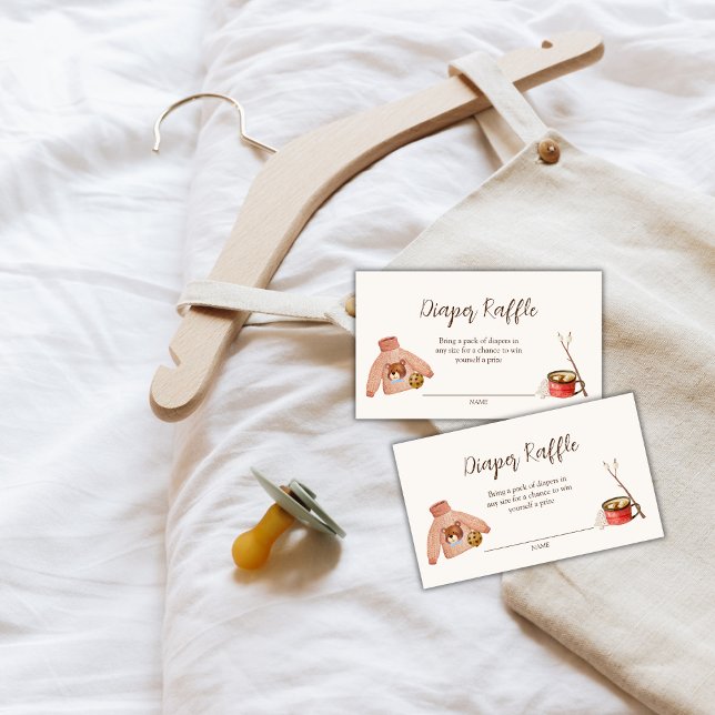 Boho Boy Xema's Clothes Baby Shower Diaper Raffle Enclosure Card (Boho Boy Xema's Clothes Baby Shower Diaper Raffle Enclosure Card)