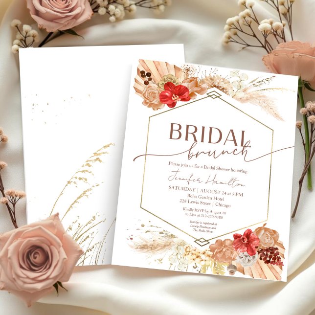 Boho Bridal Brunch Bridal Shower Invitation (Creator Uploaded)