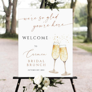 Boho Bridal Brunch Shower Welcome Sign, Brunch and Foam Board