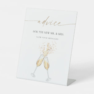 Boho Bridal Shower Advice Sign
