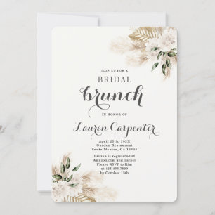 Boho Bridal Shower Brunch Invitation