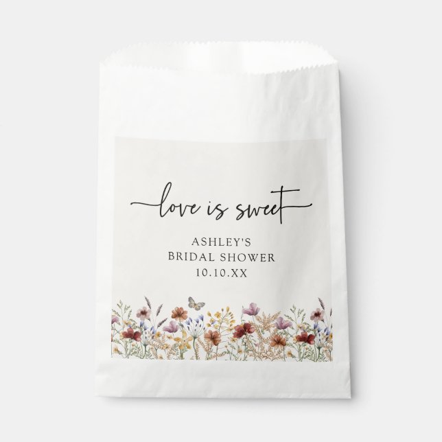 Boho Bridal Shower Favor Bag (Front)