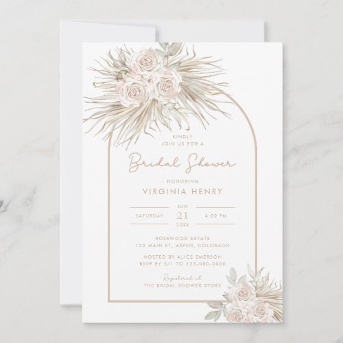 Boho Bridal Shower Invitation