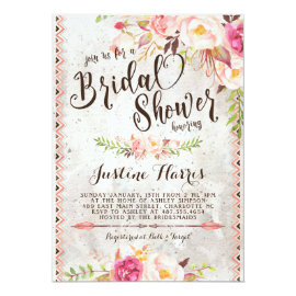 Boho Bridal Shower Invitation