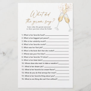 Boho Bridal Shower Shoe Game Card