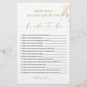 Boho Bridal Shower Shoe Game Card