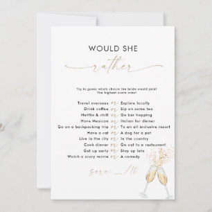 Boho Bridal Shower Shoe Game Card