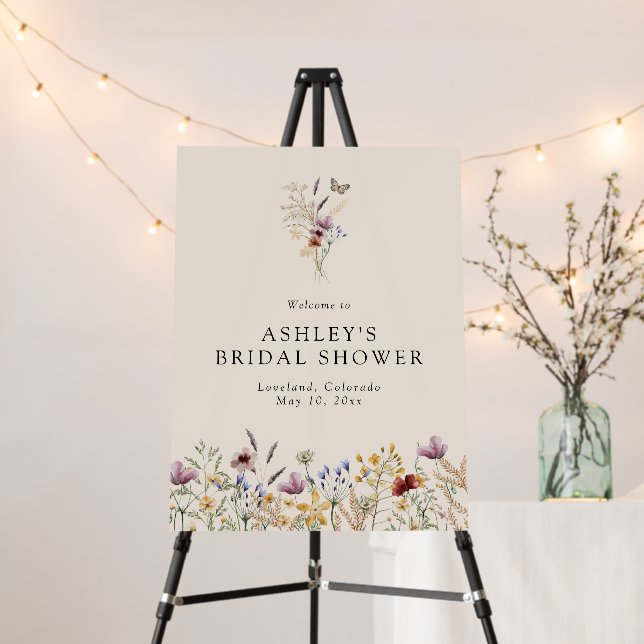 Boho Bridal Shower Sign (In Situ (Stand))