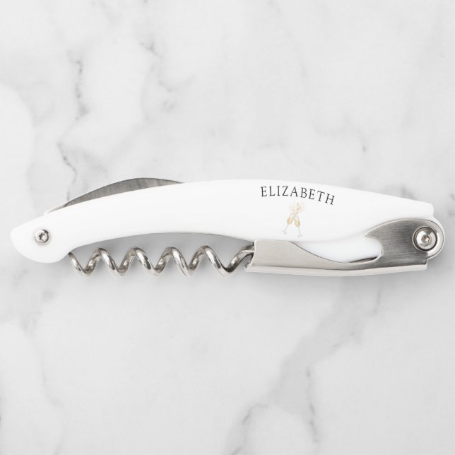 Boho Bridal Shower Waiter's Corkscrew (Back)