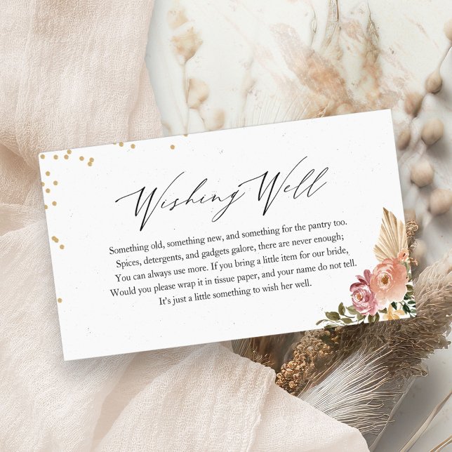 Boho Bridal Shower Wishing Well Insert (Creator Uploaded)