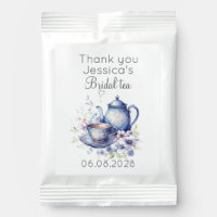 Boho Bridal Tea Blue Floral Vintage Bridal Shower