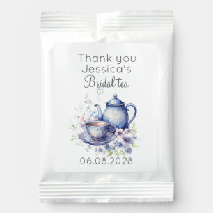 Boho Bridal Tea Blue Floral Vintage Bridal Shower Margarita Drink Mix