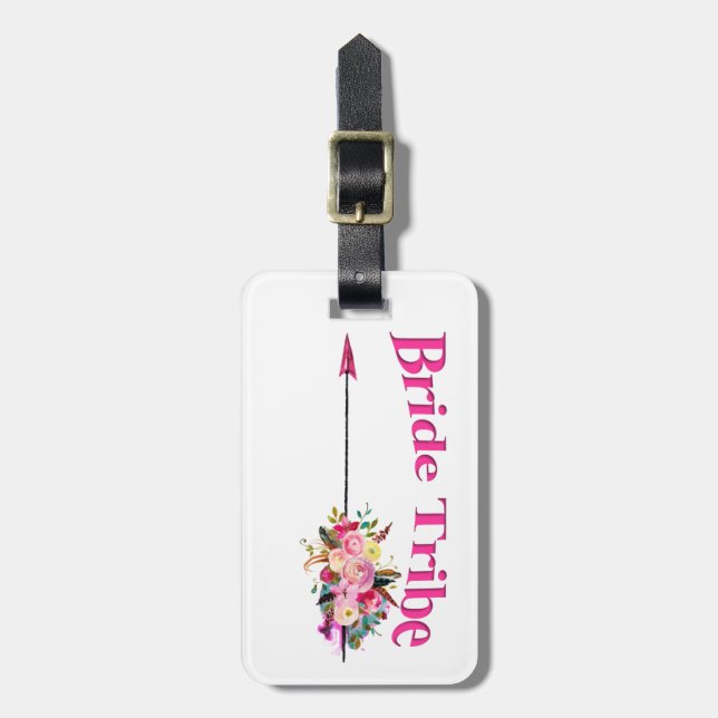 Boho Bride Tribe Luggage Tag (Front Vertical)