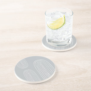 Boho Bright Mid Century Chic Rainbow Coaster