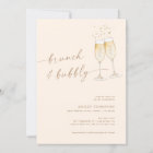 Boho Brunch & Bubbly Bridal Shower Invitation