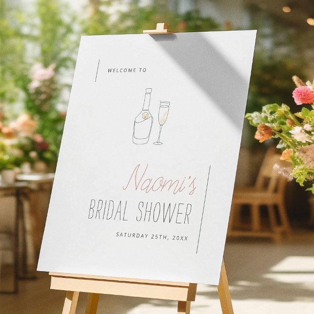 Boho Brunch & Bubbly Bridal Shower Welcome Sign (Creator Uploaded)