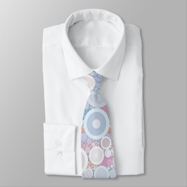 Boho Bubbles  Neck Tie (Tied)