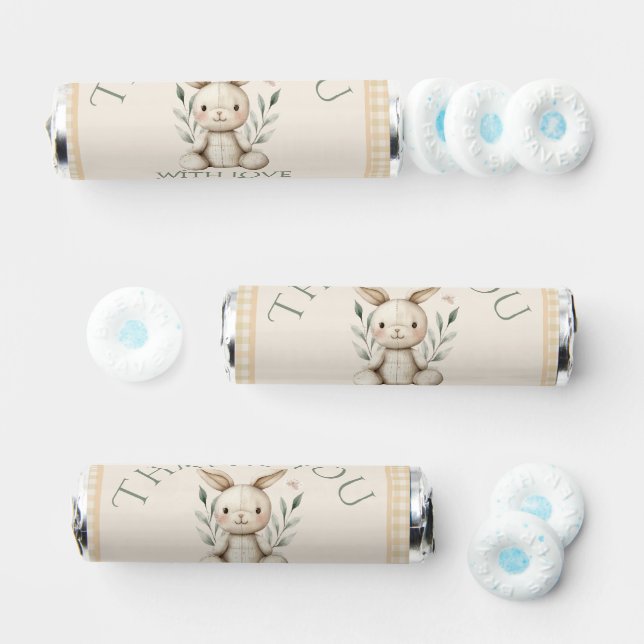 Boho Bunny Neutral Baby Shower Favour Breath Savers® Mints (Assorted)