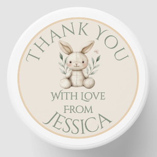 Boho Bunny Neutral Baby Shower Mini Candle Favors