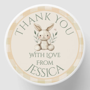 ~Boho Bunny Neutral Baby Shower Mini Candle Favors