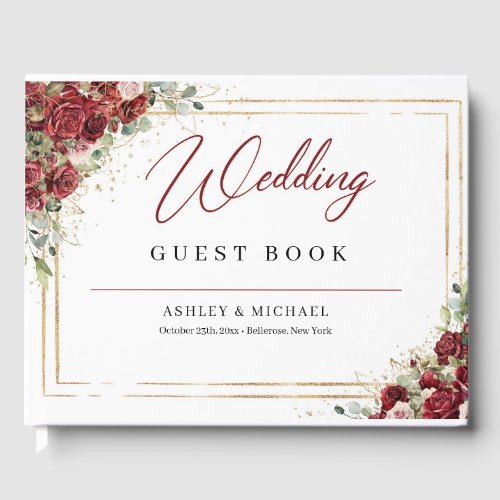 Boho burgundy and blush roses gold wedding