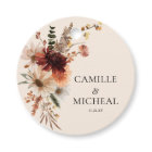 Boho Burgundy Floral Wedding