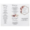 Boho Burgundy Tri-Fold Wedding Program