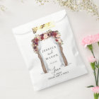 Boho Burgundy Wedding Arch Favor Bags