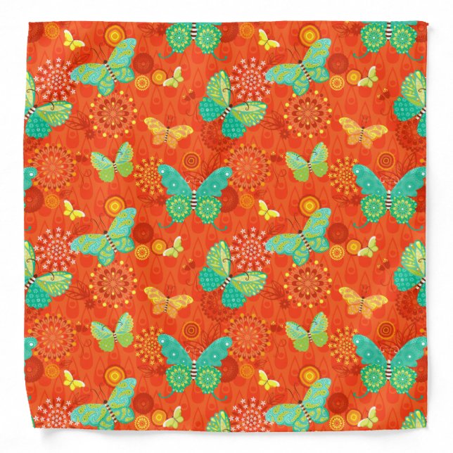 Boho Butterflies Bandana (Front)