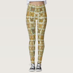 Boho Butterflies Boho Style Pattern Leggings