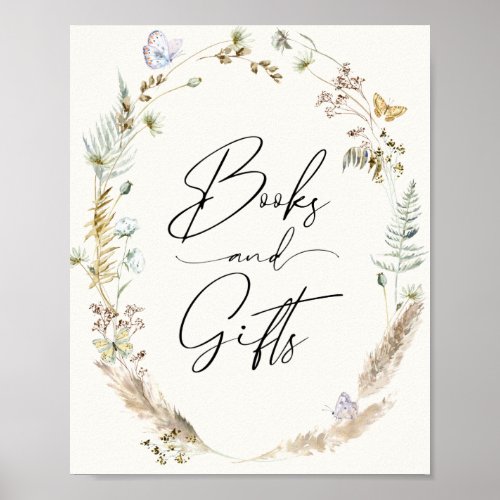  Boho Butterflies Books and Gifts Poster