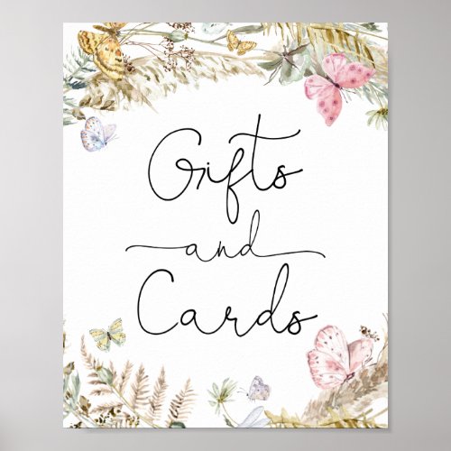  Boho Butterflies Cards and Gifts Poster