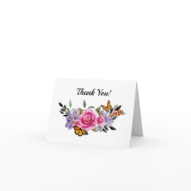 Boho Butterflies Floral Watercolor Rustic