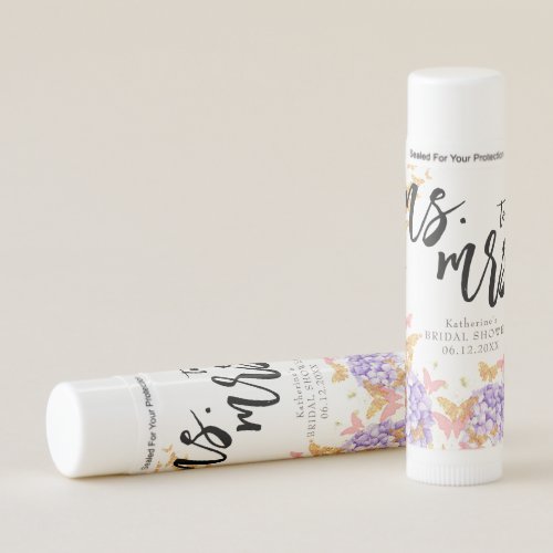  Boho Butterflies Hydrangea Garden Bridal Shower Lip Balm