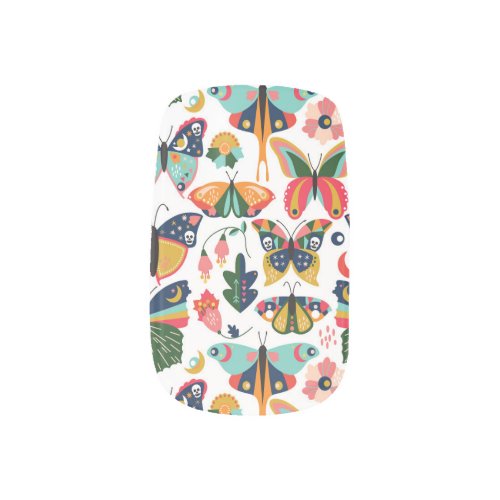 Boho Butterflies Seamless Wallpaper Pattern Minx Nail Art