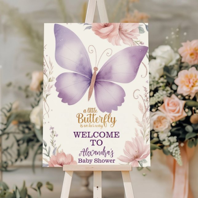 Boho Butterfly Baby Shower Foam Board (Creator Uploaded)